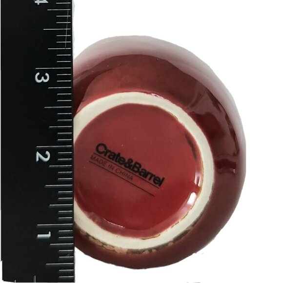 Crate & Barrel Red Bud Vase Small Jug Crock Decor Boho Cottage Crate&Barrel - Picture 5 of 5